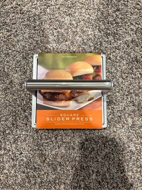Williams Sonoma Stainless Steel Square Slider Press